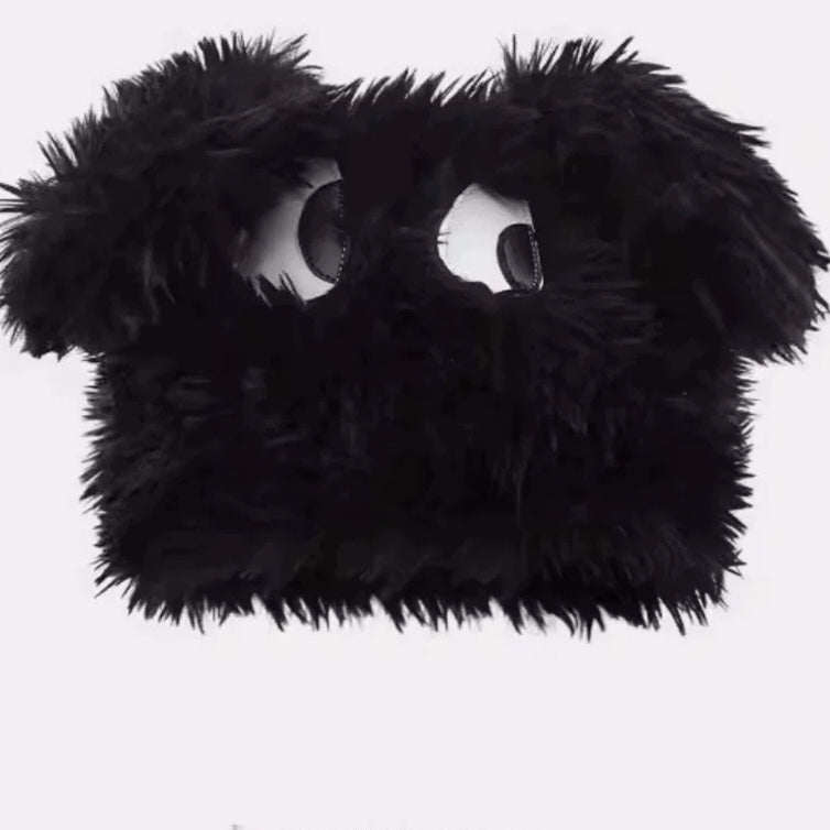 H07 Big Eyes Furry Hat
