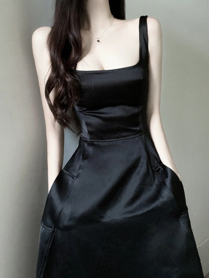 Classic Black Long Dress