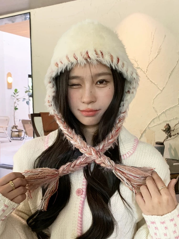 H30 Furry Braid Hat