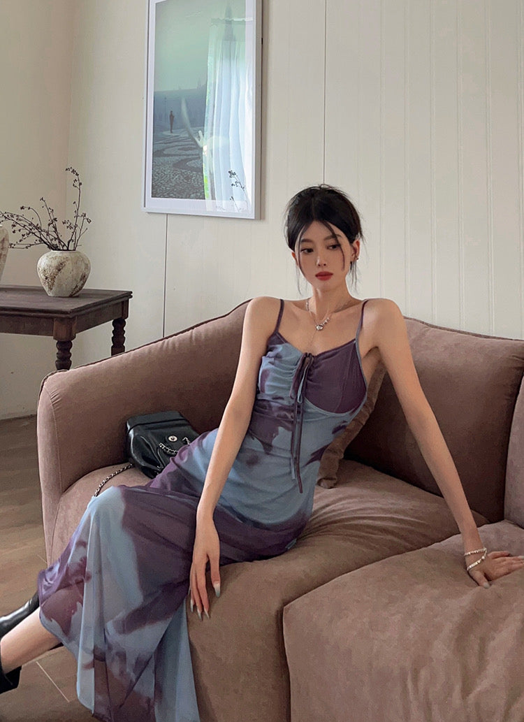 Purple Blend Blue Long Dress