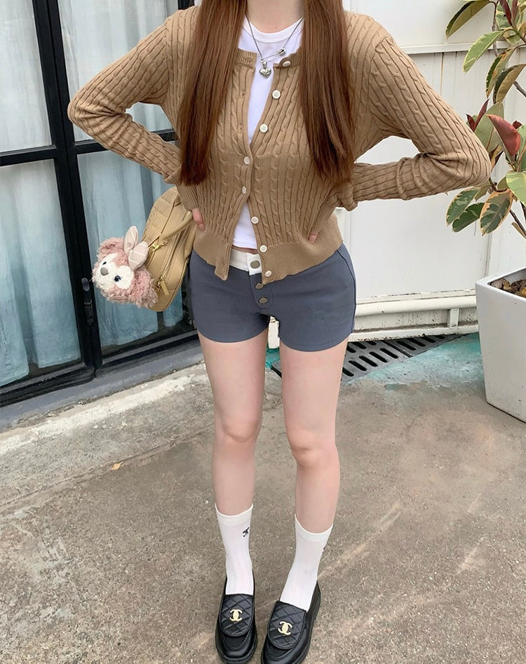 Anley Knitted Long Sleeve Cardigan Top