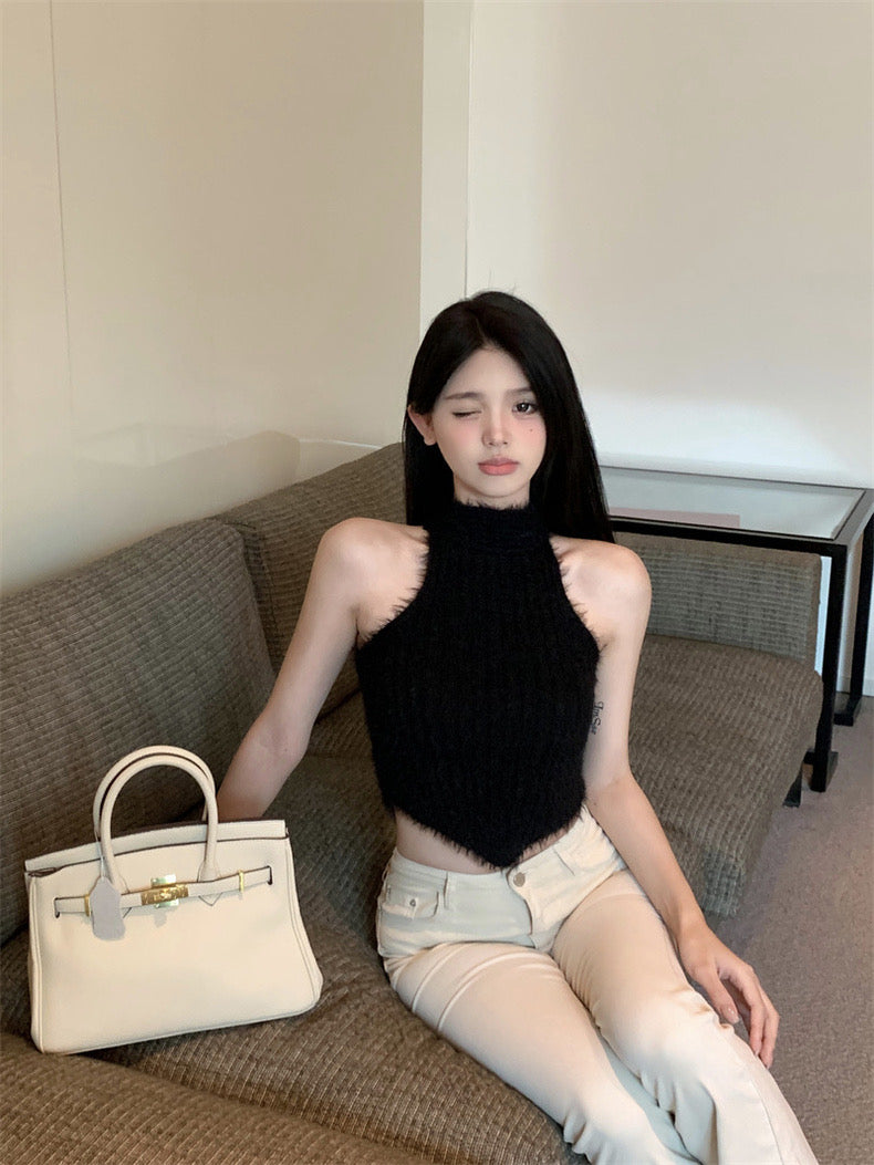 Halter Fuzzy Top