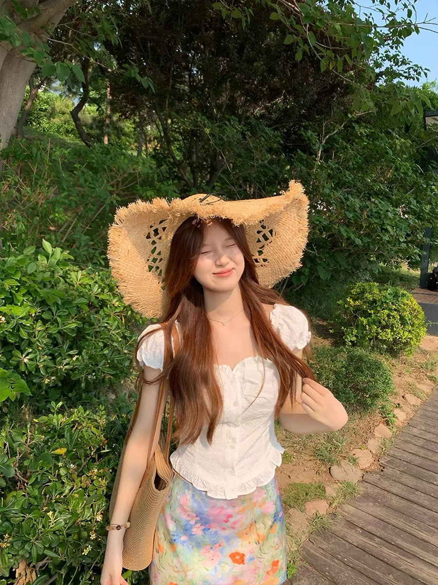 Off Shoulder White Top