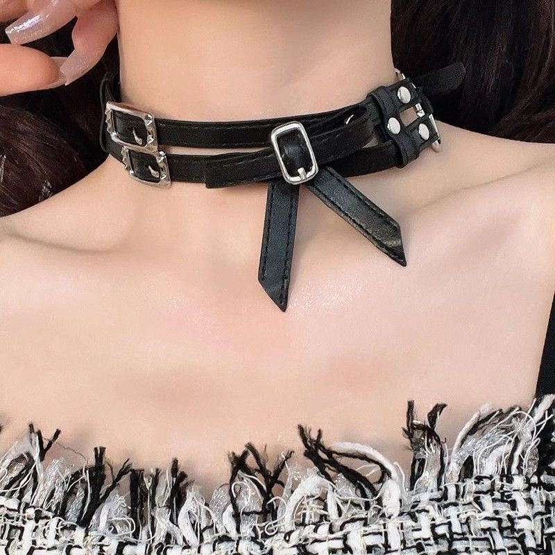 Lea PU Necklace Choker NL04