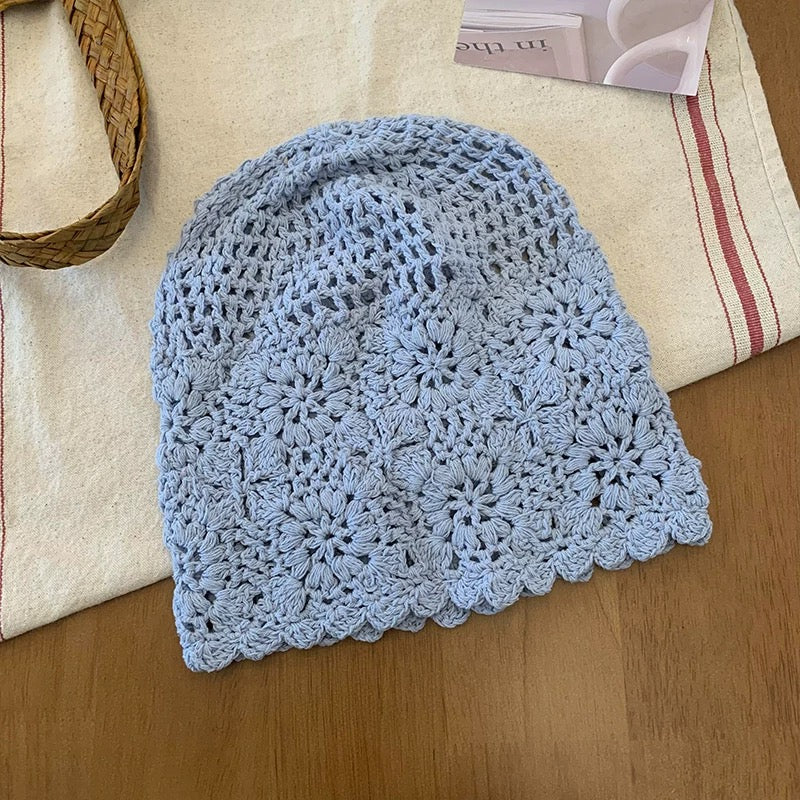 Knitted Embroidery Hat