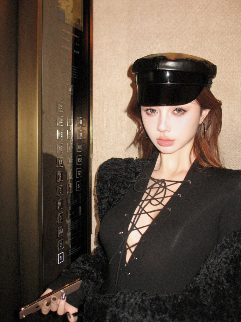 Black Long Sleeve Romper