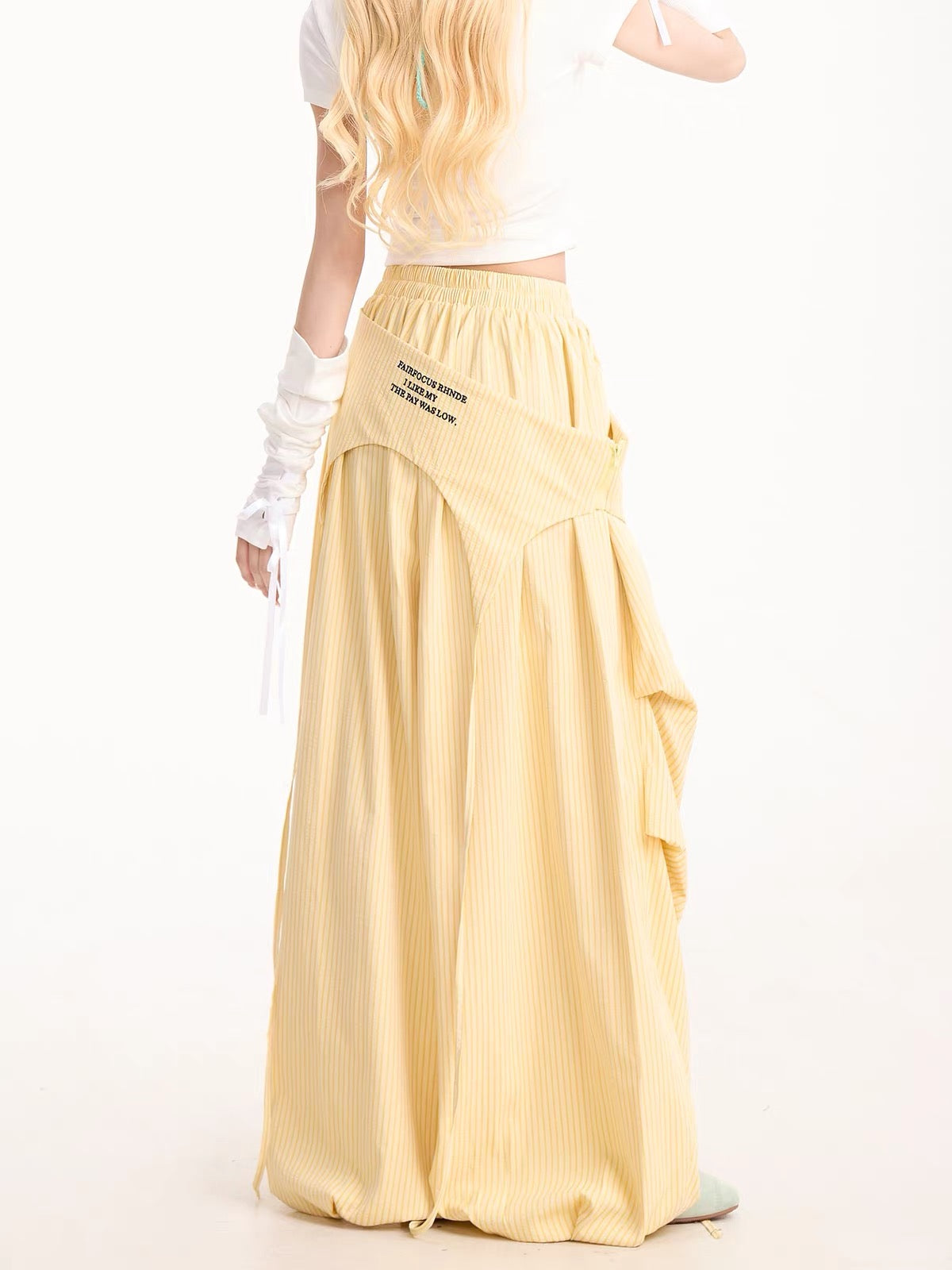 Yellow Stripe Long Pants