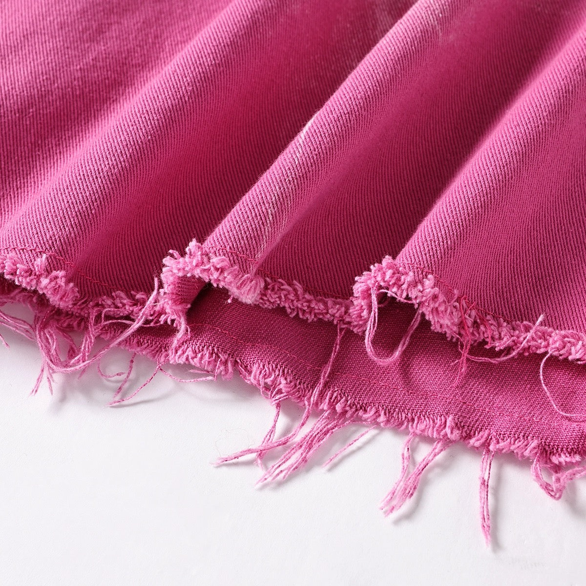 Denim Pink Long Skirt (S)