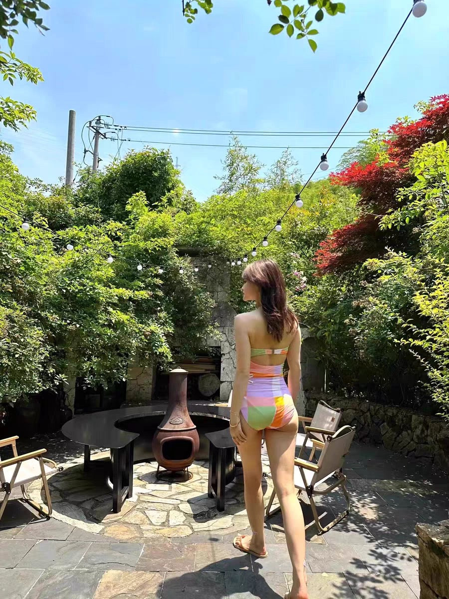 Puzzle Sunflower Macaron BK18 Swimsuits (S, M)