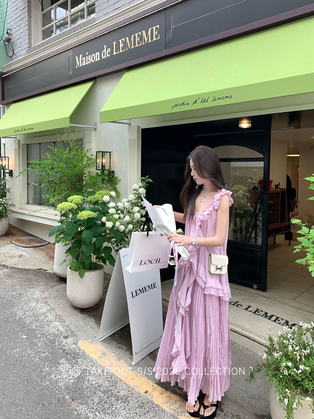 Purple Chiffon Dress