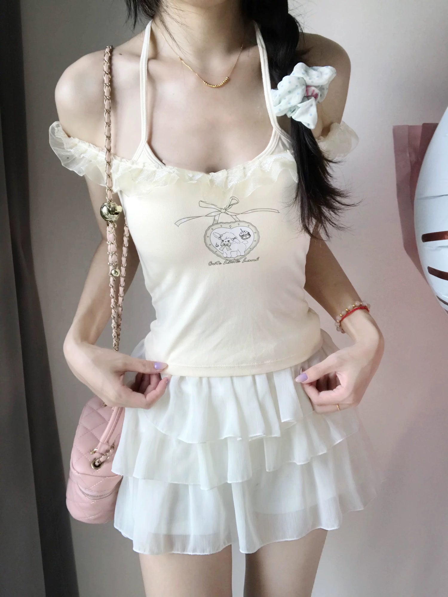 Mini Sheep Strap Top
