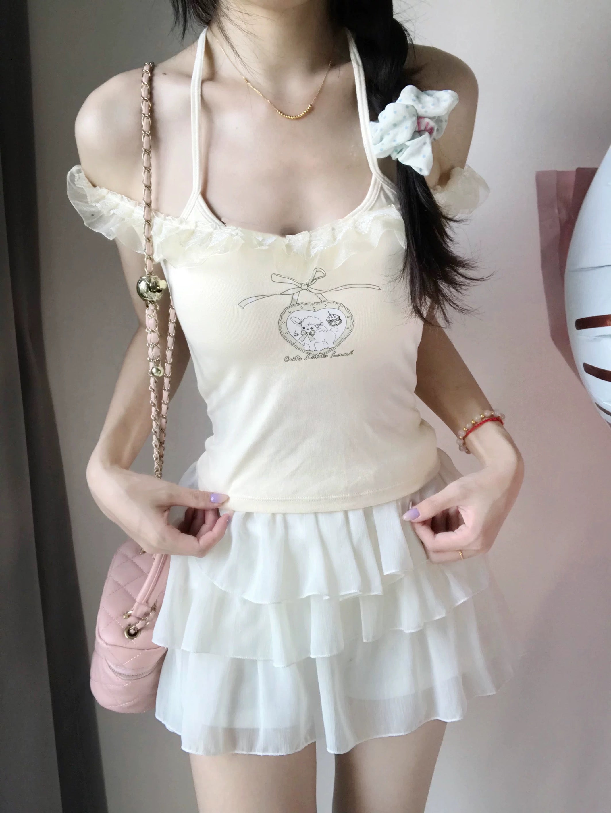 Mini Sheep Strap Top