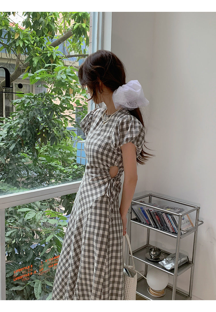 Korean Polka Dot Mesh Hair Tie Rubberband 2 in 1 Set