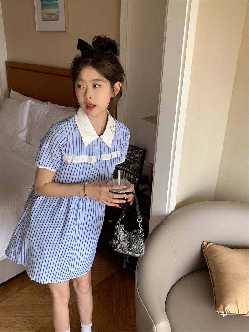 Dolly Stripe Blue Dress