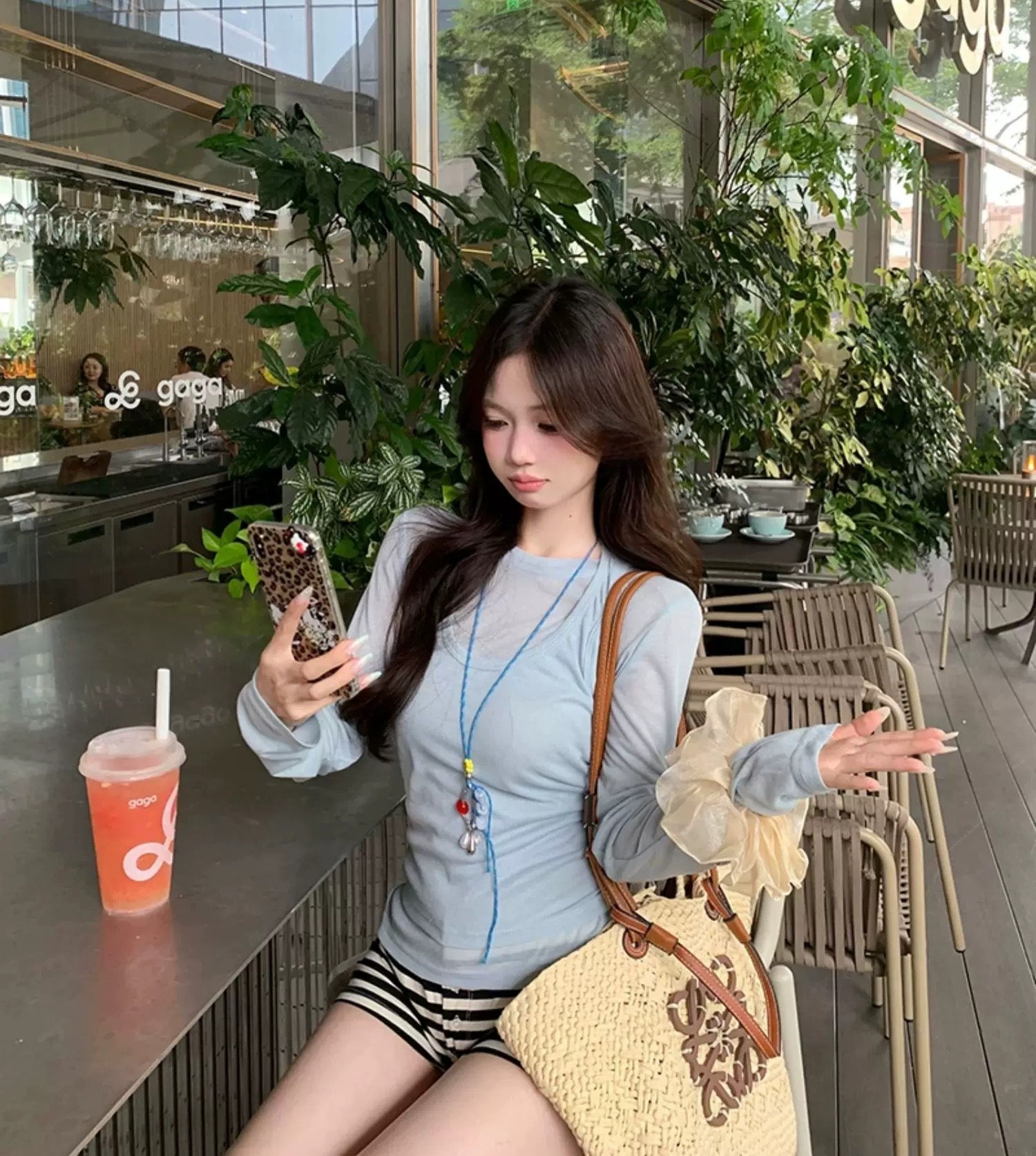 Two Pieces Long Sleeve Top