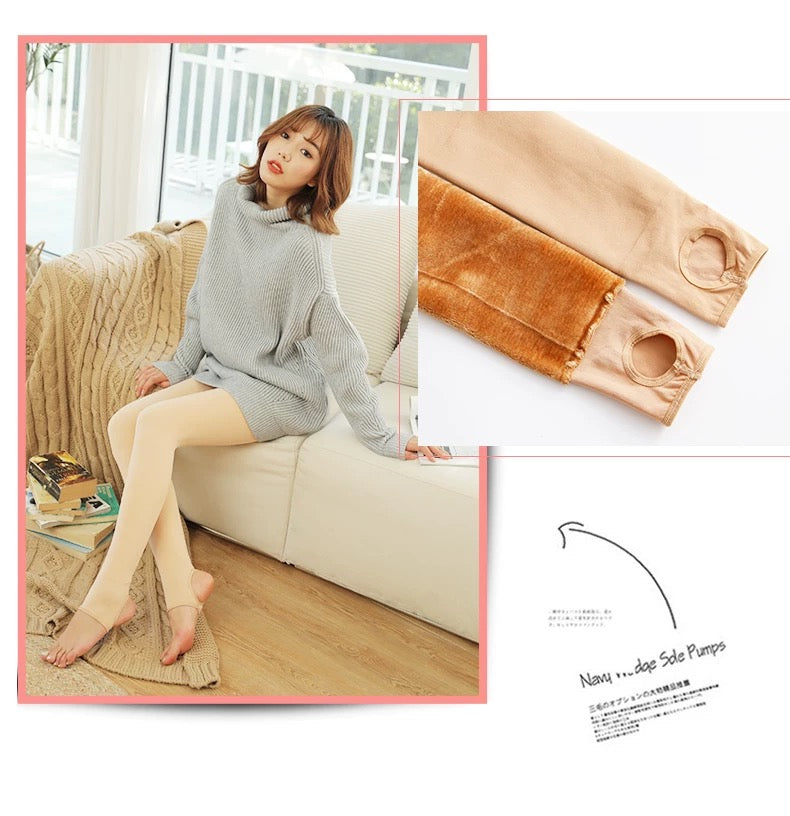 Skin Tone Legging Socks (Thick 330g)