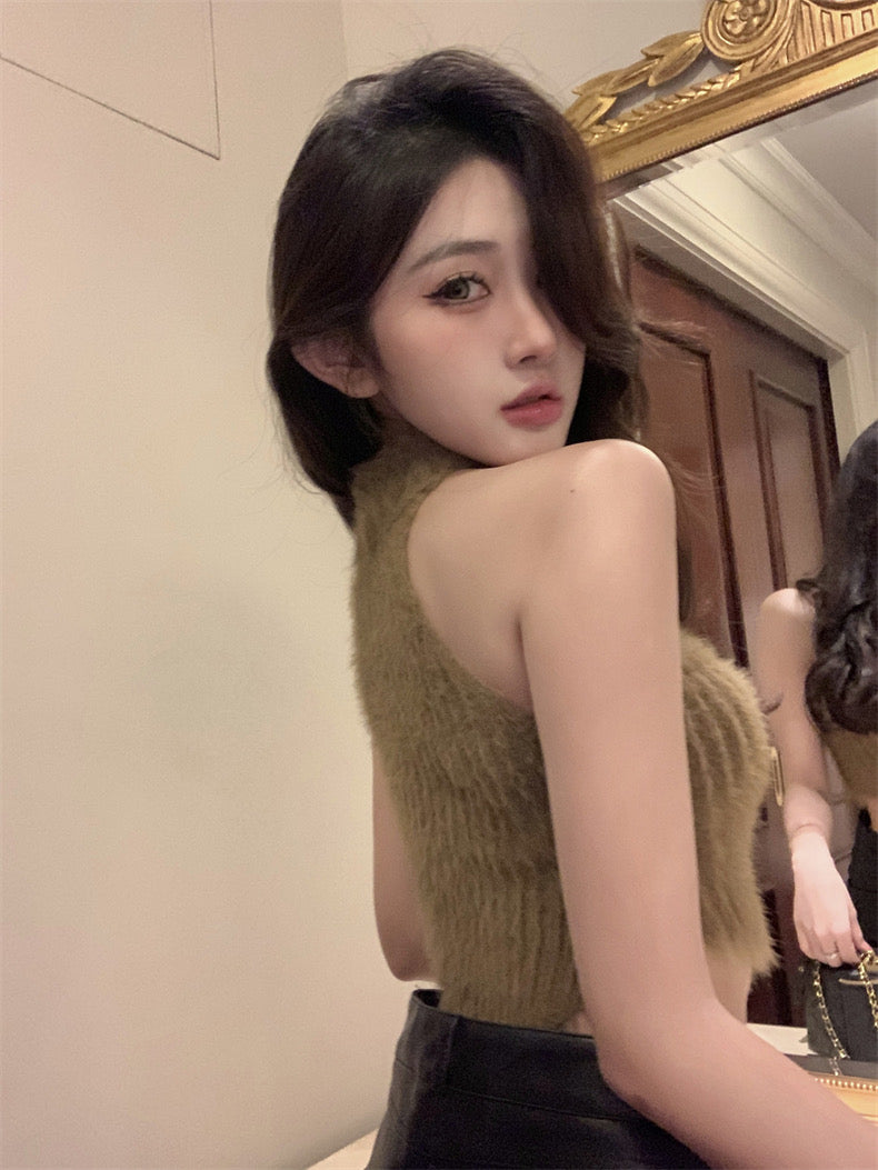 Halter Fuzzy Top