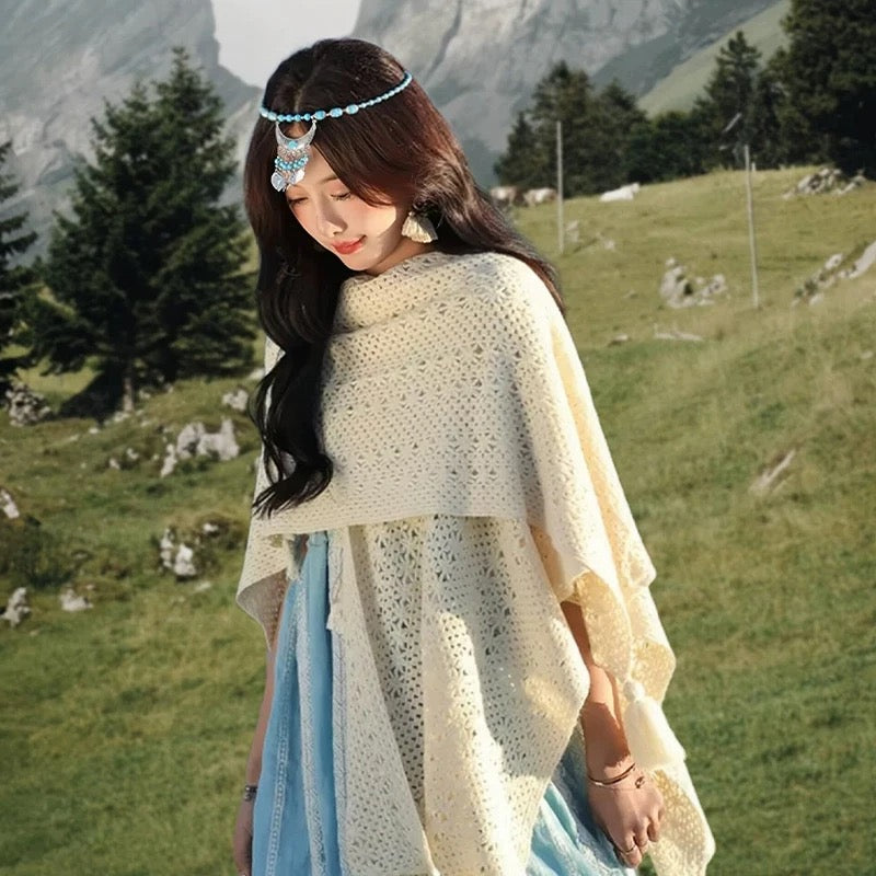 Beige Knitted Scarf