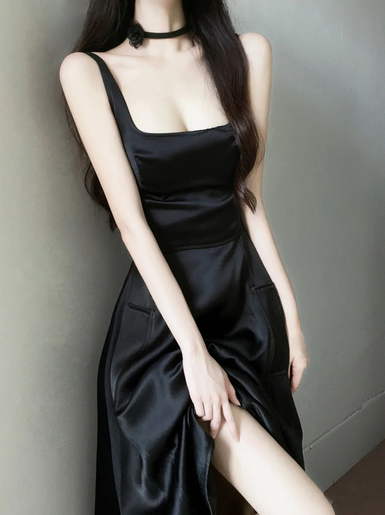 Classic Black Long Dress