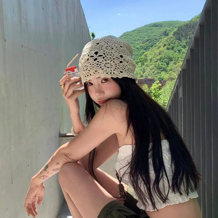 H10 Knitted Embroidery Hat