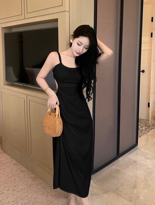 Alie Black Bareback Dress