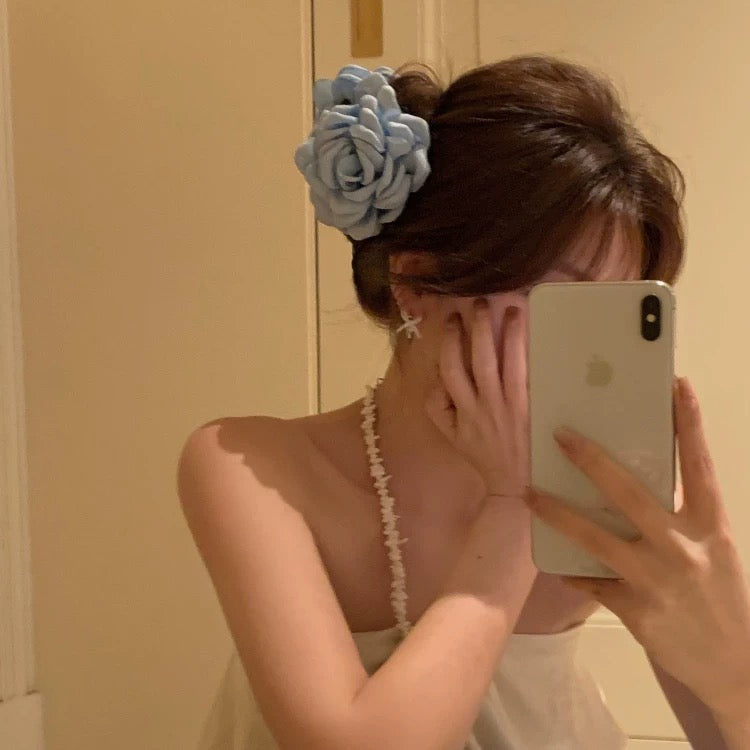 Korean Rose Hair Clip