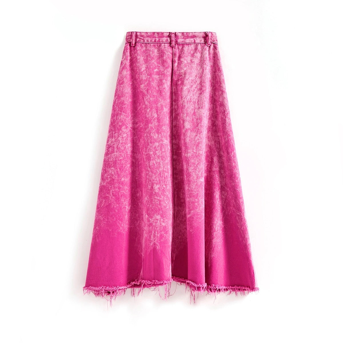Denim Pink Long Skirt (S)