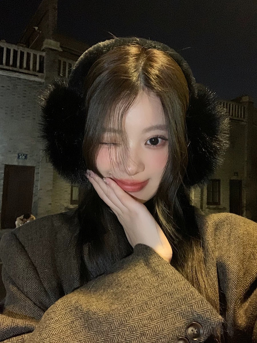 Furry Earmuffs (White)