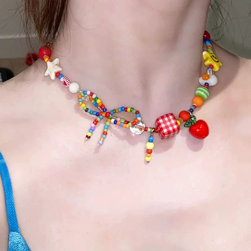 Korean NL01 Candy Colour Necklace