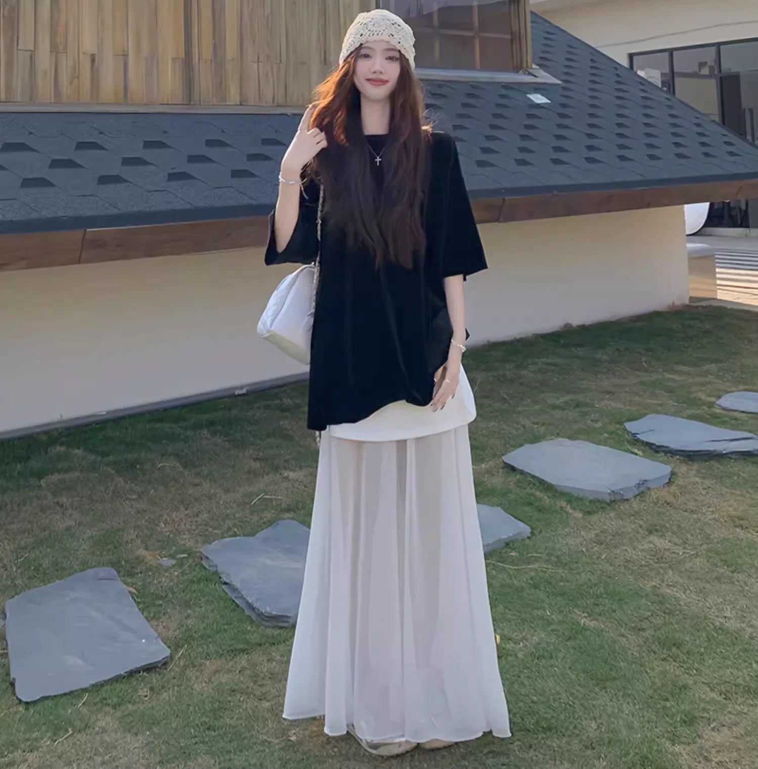 Black Velvet Tee Top