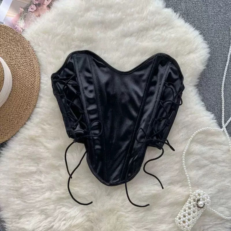 T001 Side Ribbon Tube Top