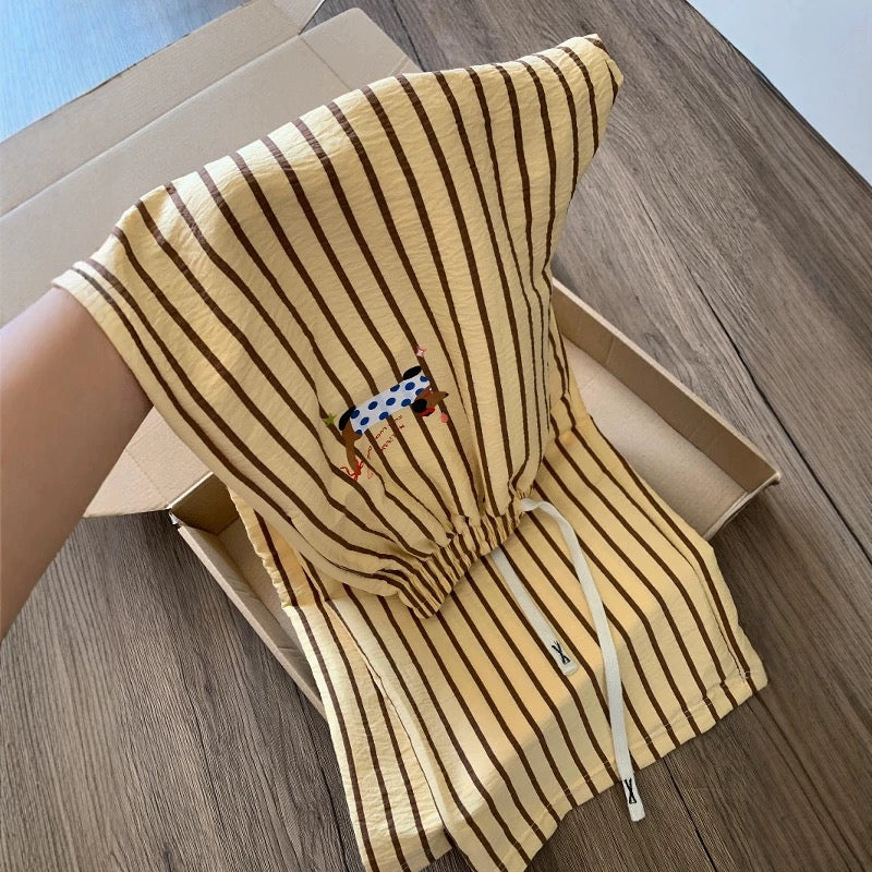 Yellow Dachshund Long Pants