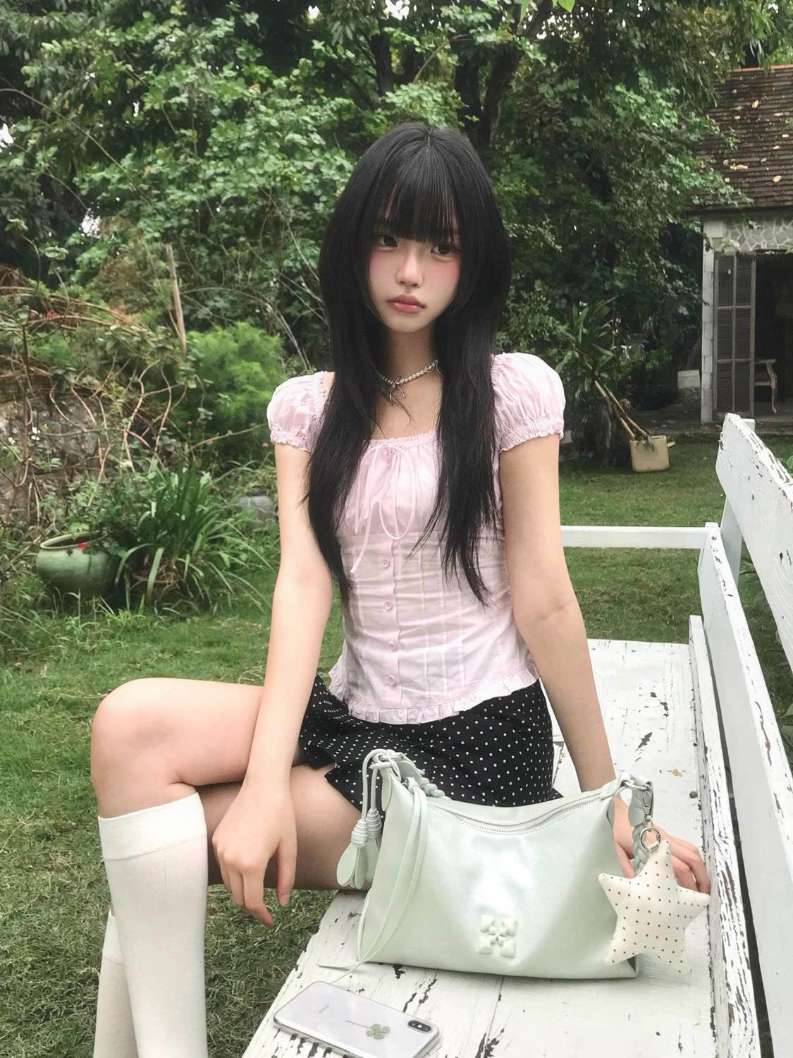 Puff Sleeve Pink Top