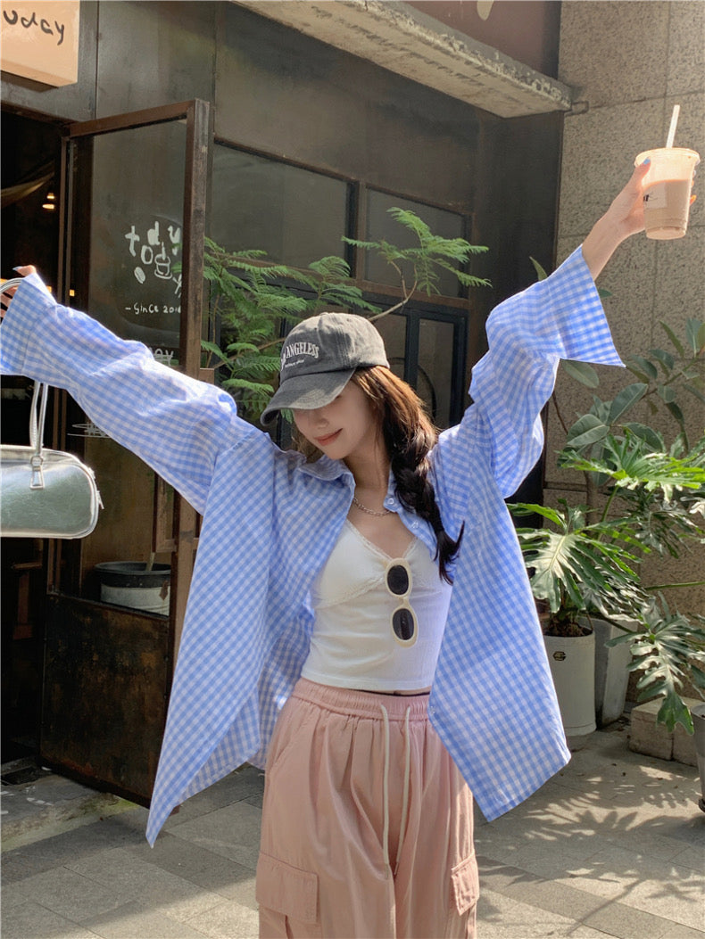 Yellow Ginham Long Sleeve Shirt