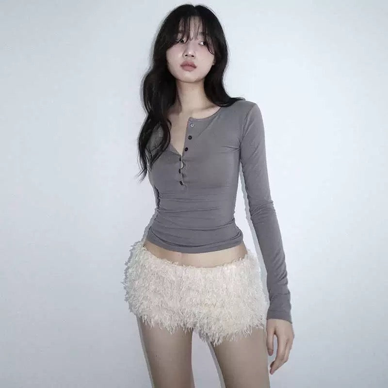 Mini Cream White Short