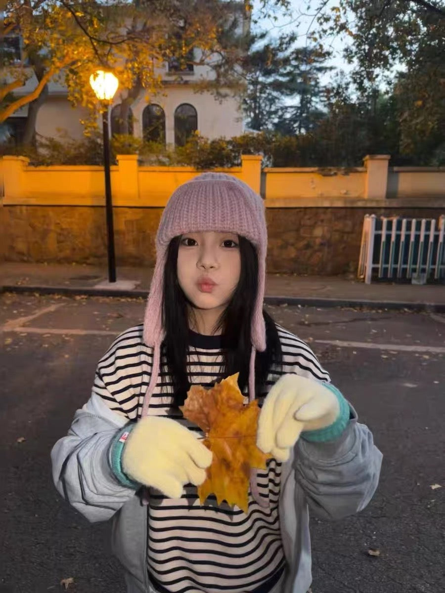 H16 Pink Knitted Hat