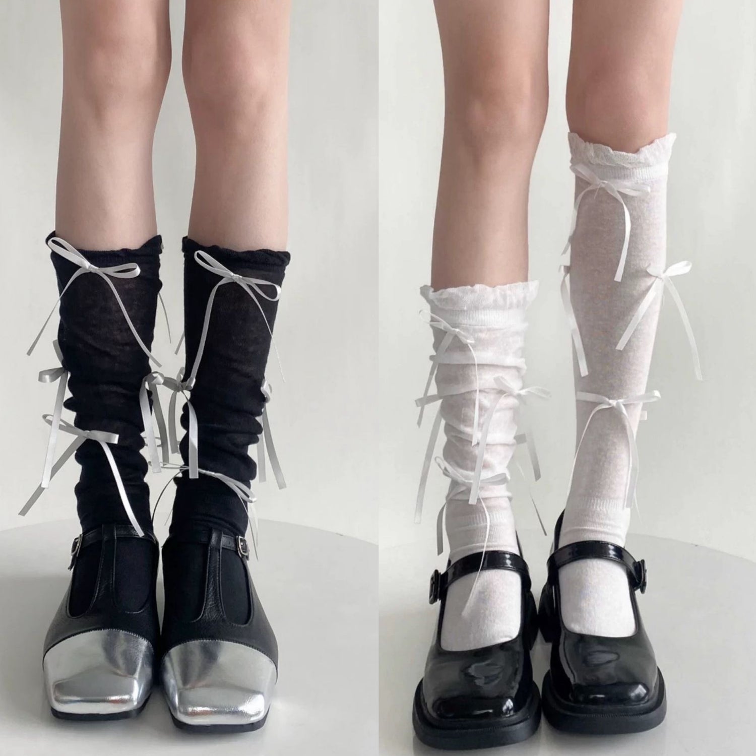 S009 Ribbons Long Socks