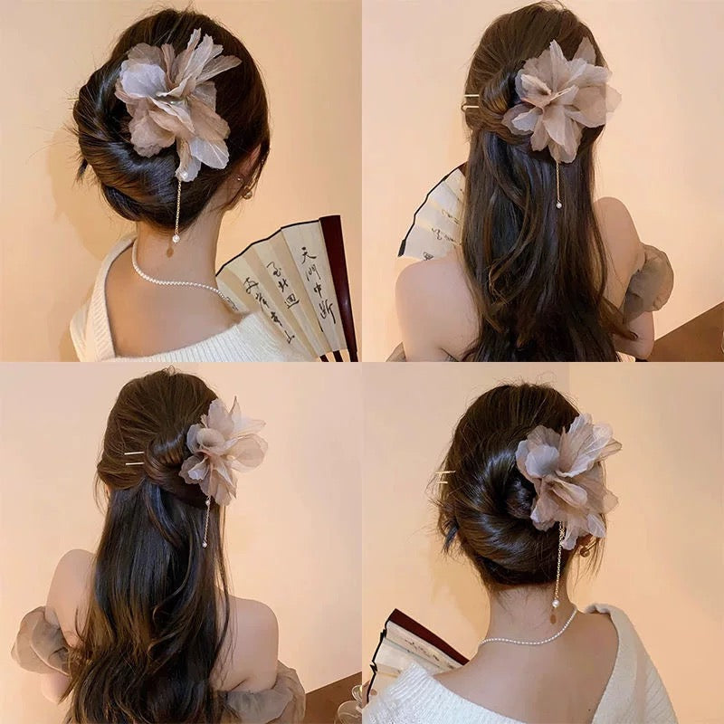 Chinese Flower Hair Pin