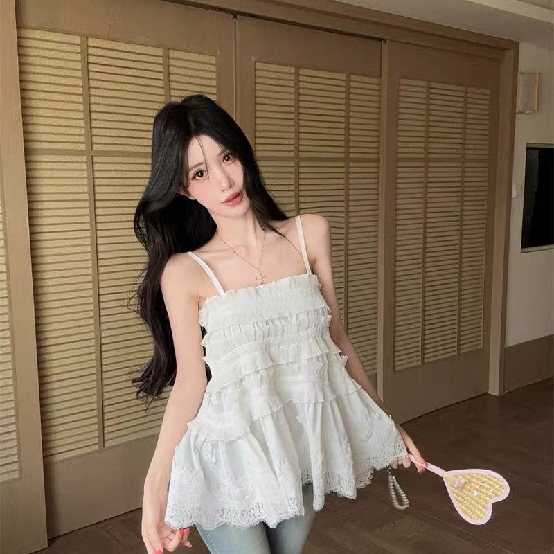 Dolly Strap White Tube Top