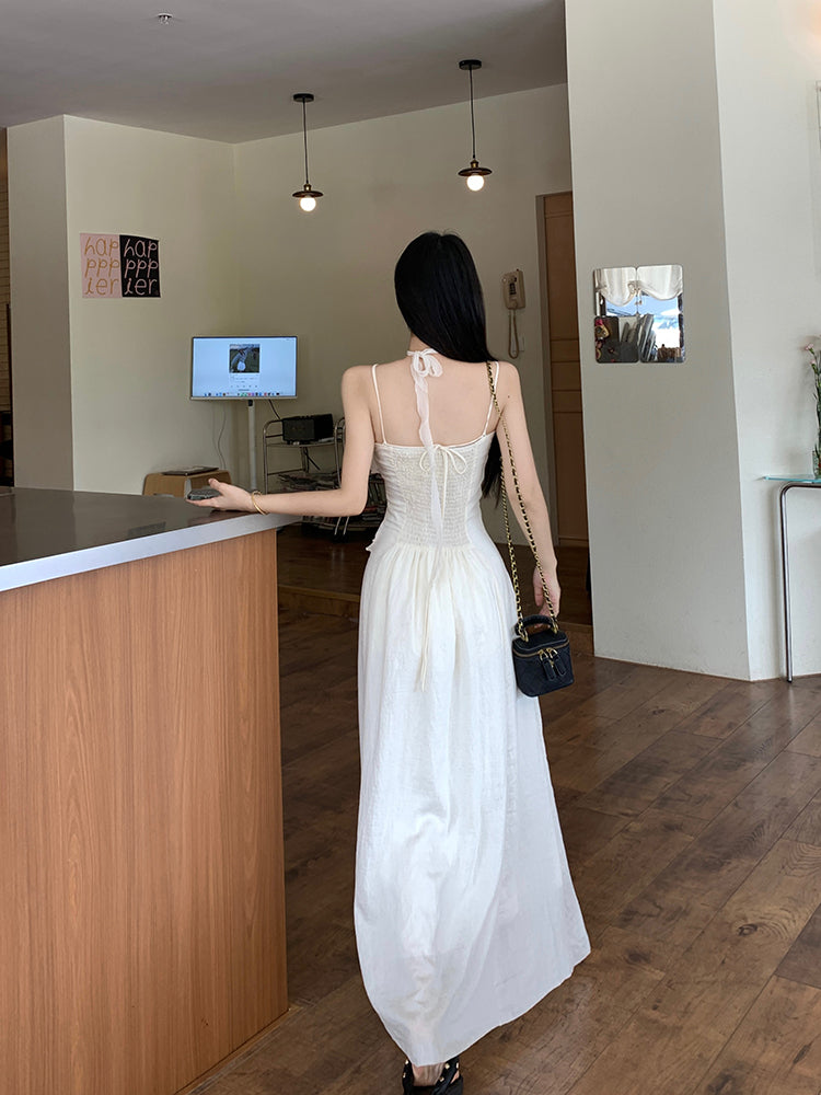 Layered Strap Maxi Long Dress  (M)