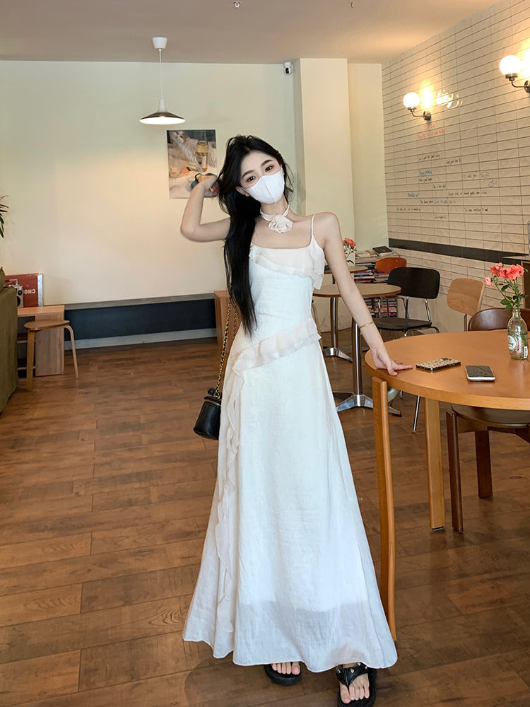 Layered Strap Maxi Long Dress (M)