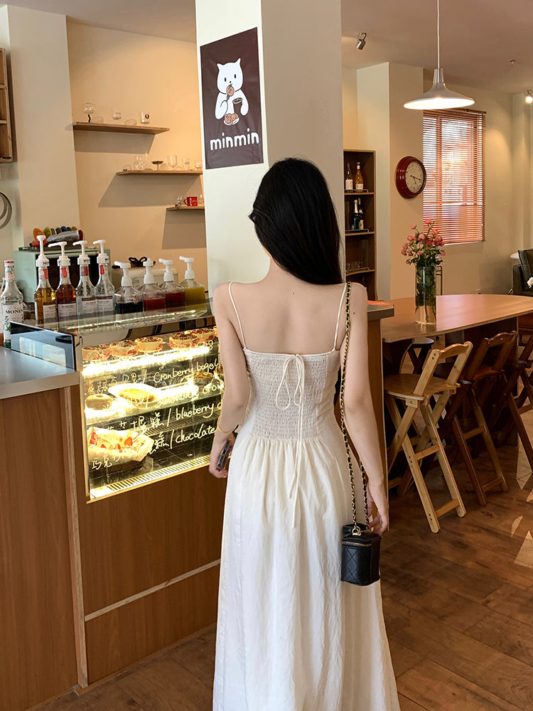 Layered Strap Maxi Long Dress  (M)
