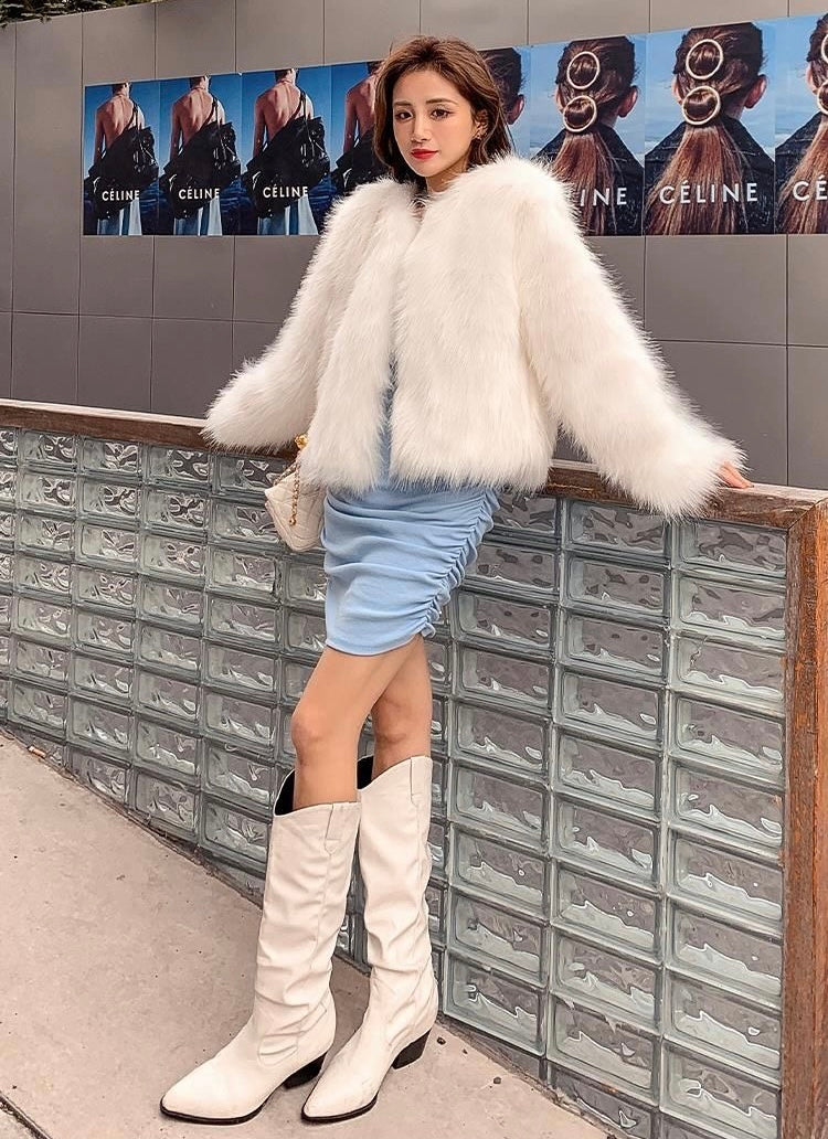 Alexandra Furry Cardigan(5 Colors)