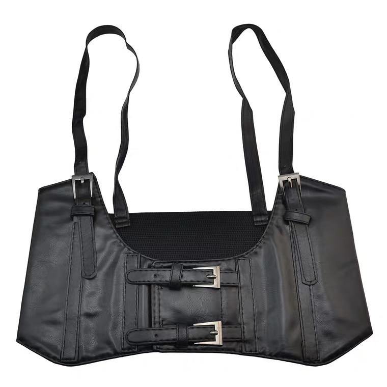 A020 Black Vest - Hearts & Kisses