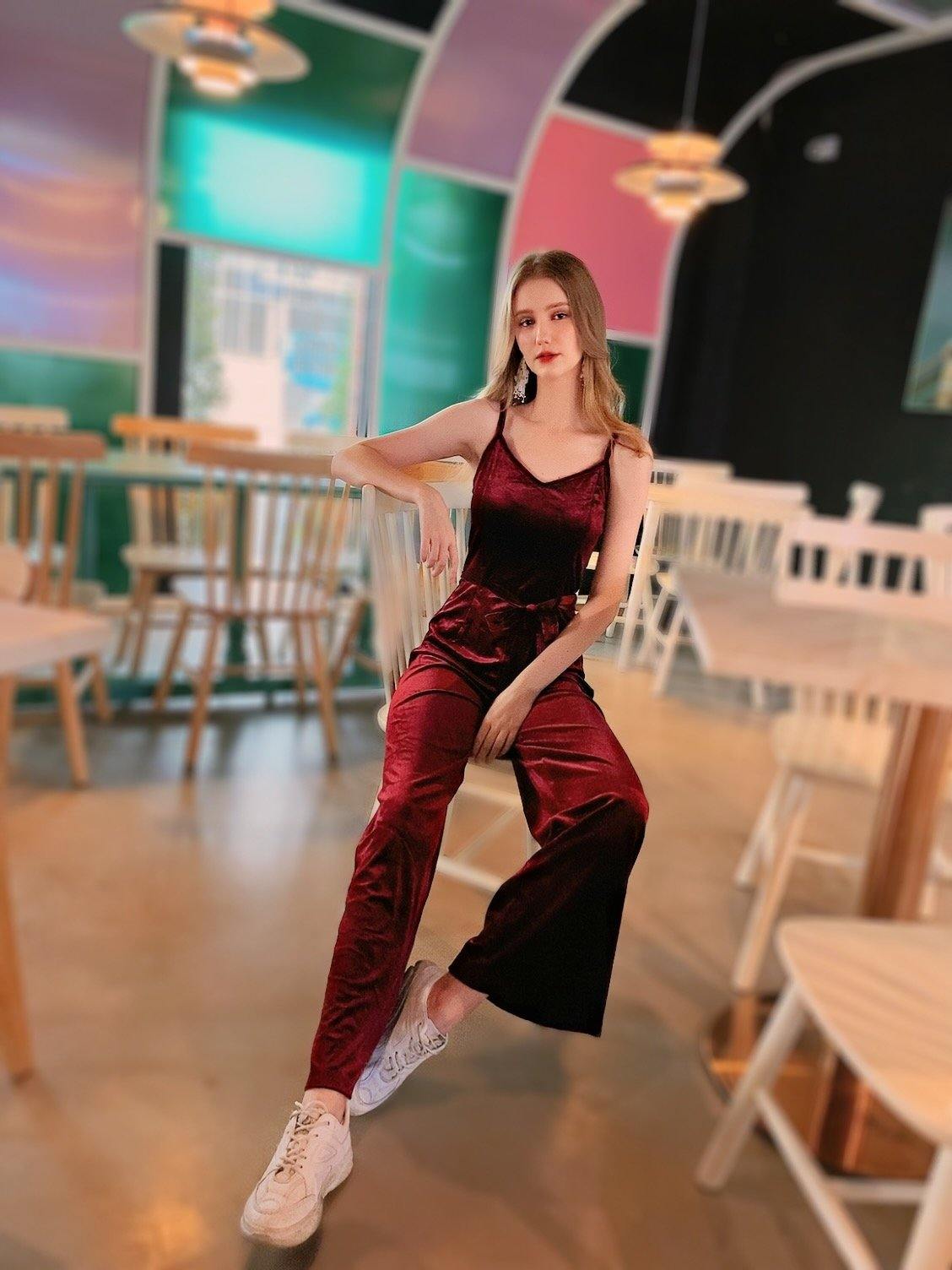 D008 Maxi Jumpsuit (S, M, L) - Hearts & Kisses