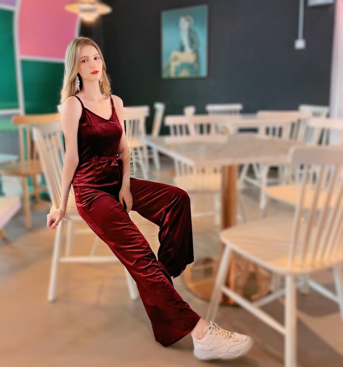 D008 Maxi Jumpsuit (S, M, L) - Hearts & Kisses