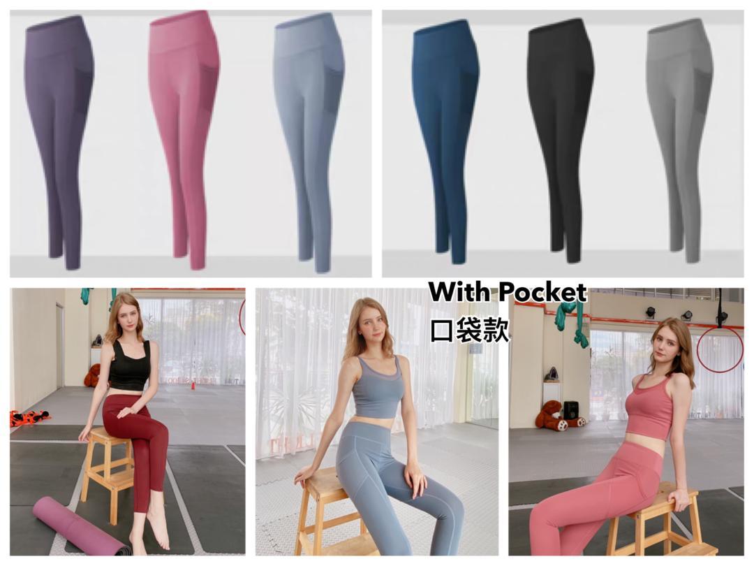 FT008 Middle Waist Side Pocket Legging Pants - Hearts & Kisses Fashion Boutique - Online Fashion Malaysia - Dress, Tops, Pants, Rompers, Sportswear & more. We Ship To Malaysia & Singapore