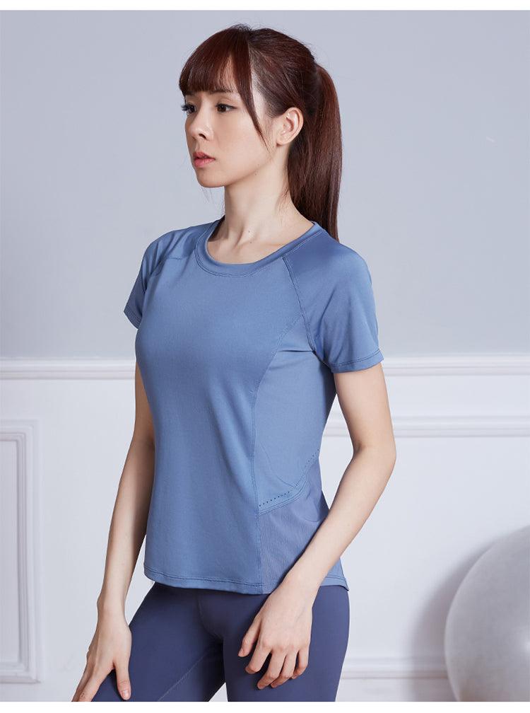 FT012 Round Collar Sportwear Top - Hearts & Kisses Fashion Boutique - Online Fashion Malaysia - Dress, Tops, Pants, Rompers, Sportswear & more. We Ship To Malaysia & Singapore