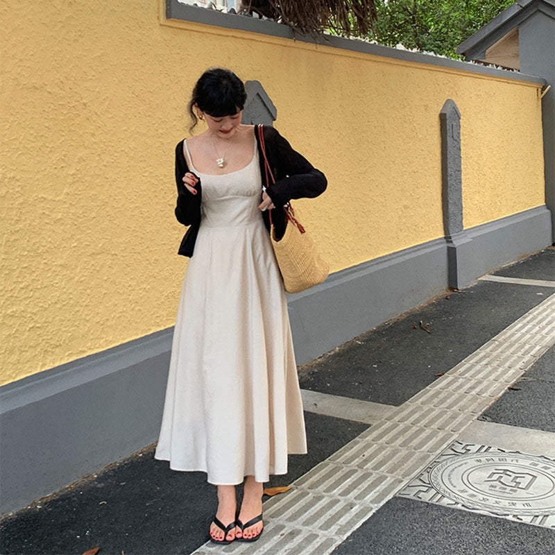 Esme Beige Long Dress