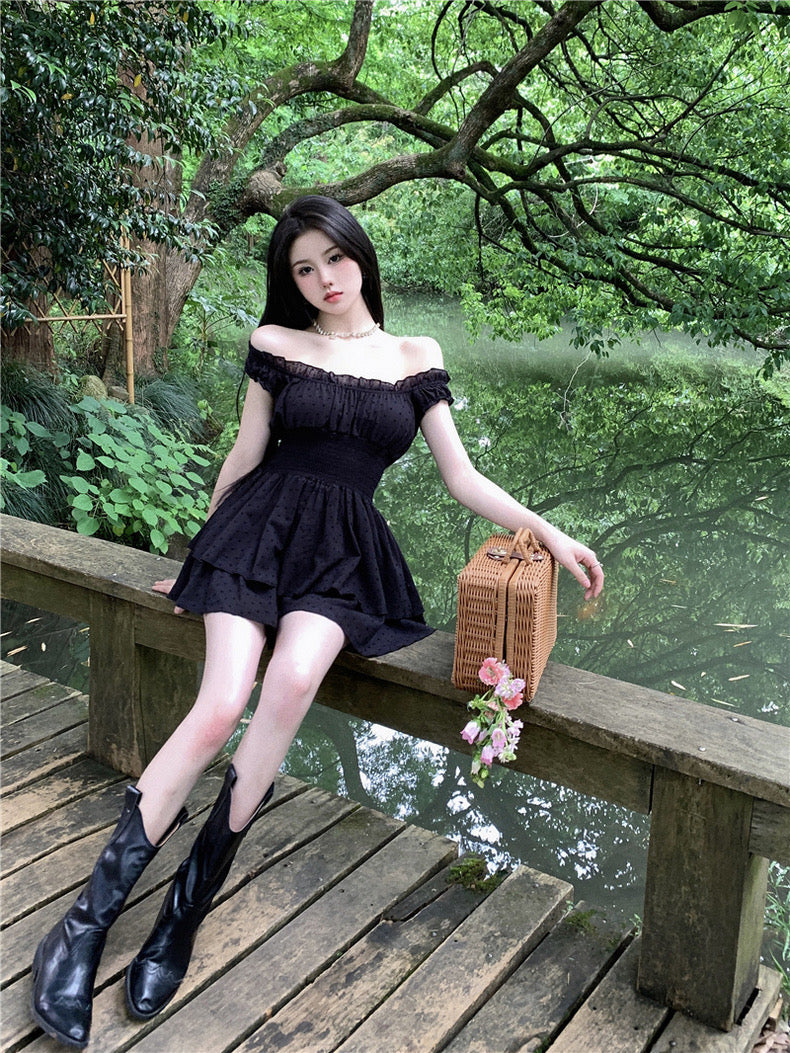 Black Mini Dress Romper